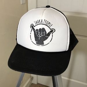 Black/White Net Surfer/Trucker hat
